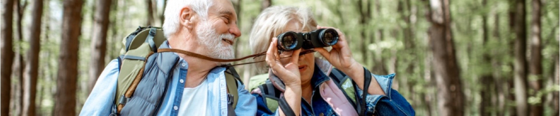 Wandern mit Fernglas