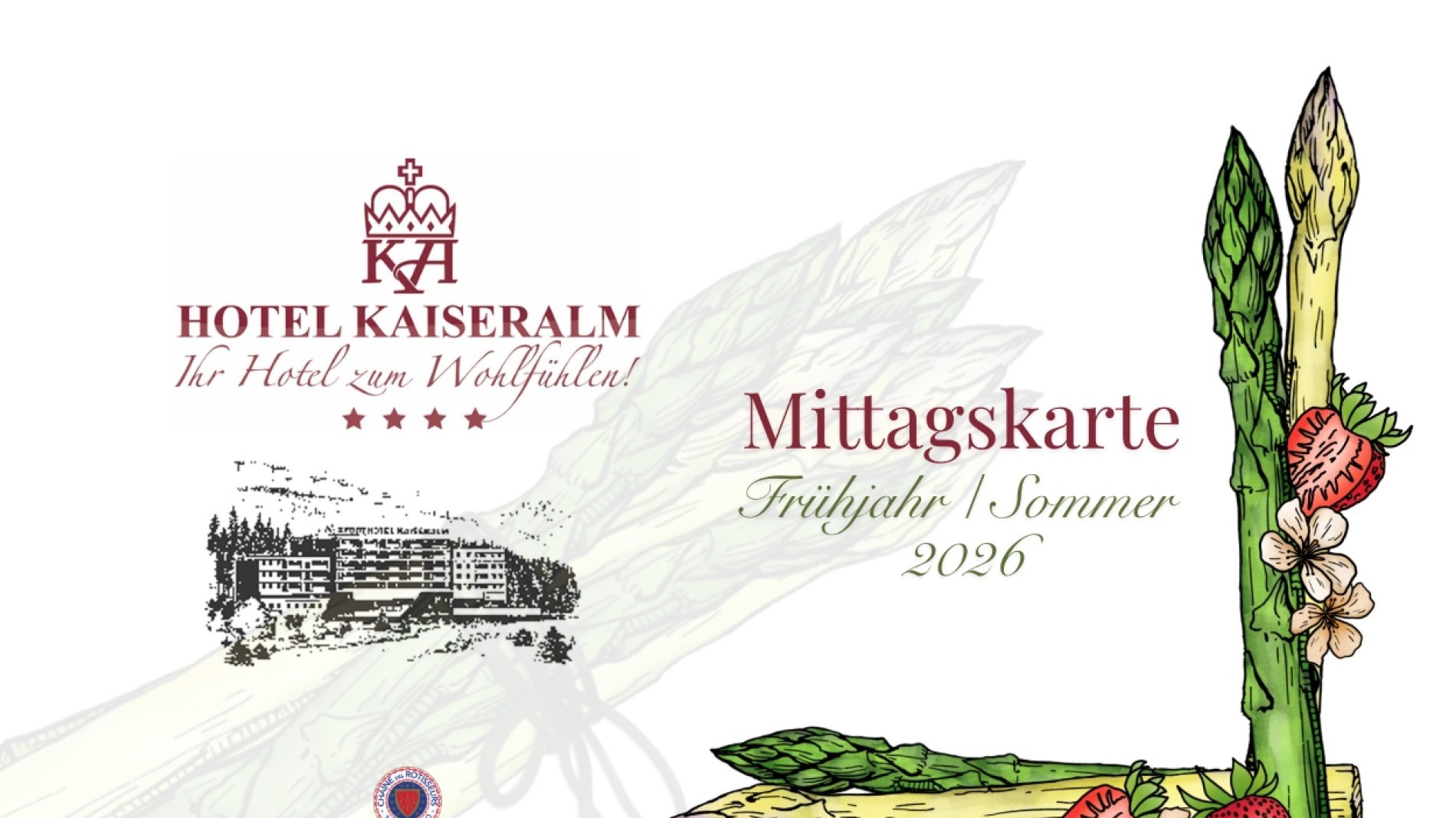 Titelbild Mittagskarte mit Spargel