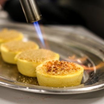 Gebrannte Ziegenkäsecreme