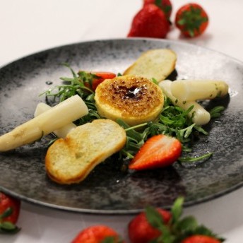 Gebrannte Ziegenkäsecreme