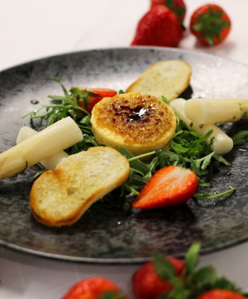 Gebrannte Ziegenkäsecreme