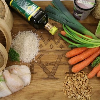 Kabeljau im Bambusdämpfer - Warenkorb