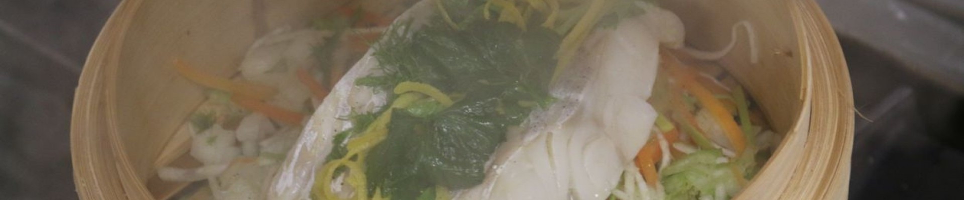 Kabeljau im Bambusdämpfer