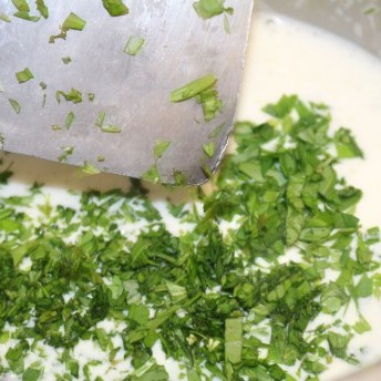 Waldmeister-Panna-Cotta - Panna-Cotta-Masse