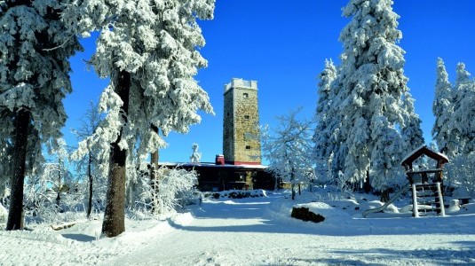 Asenturm im Winter